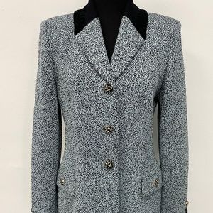 St. John Collection by Marie Gray Knit Blazer Size 4